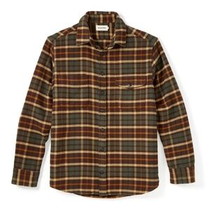 Taylor Stitch The Crater Flannel Shirt Espresso Mens Large